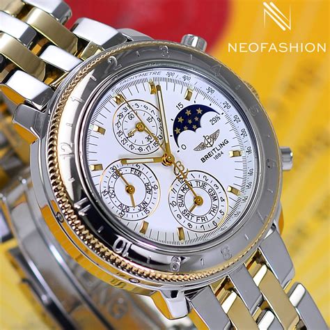 breitling gold moon phases|new moon phase watches.